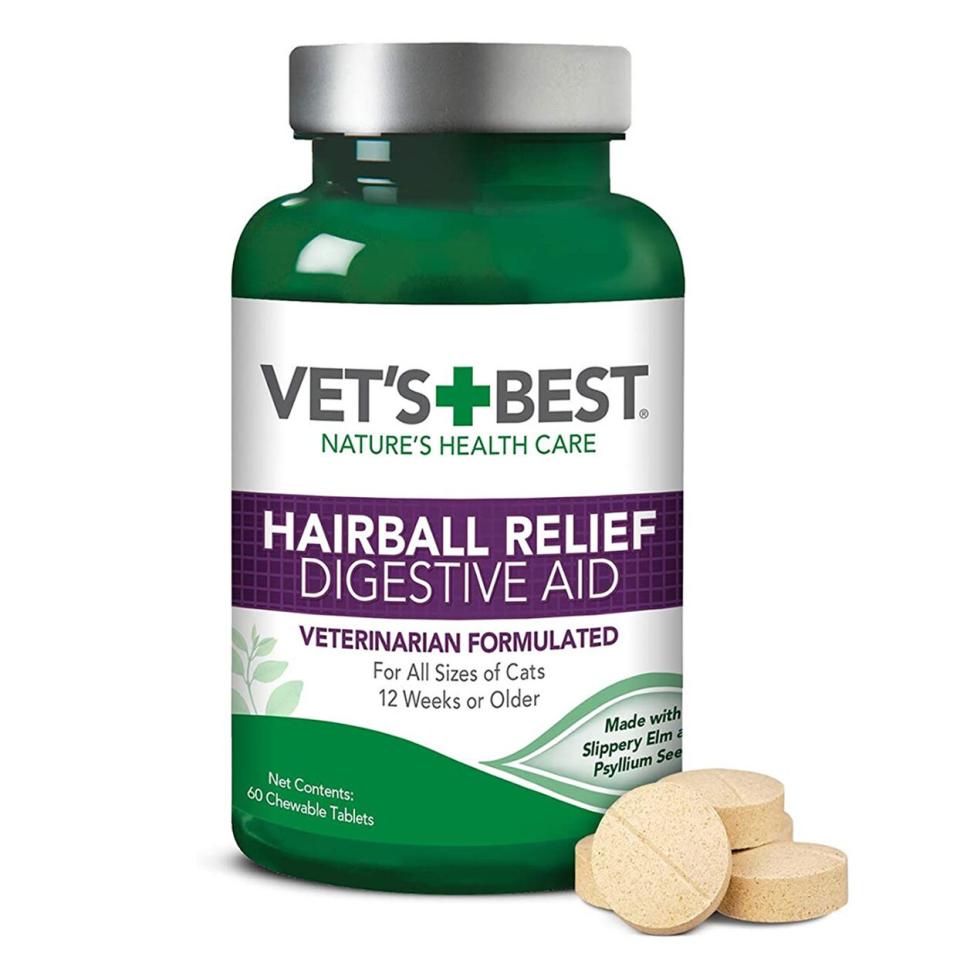 cat hairball relief digestive aid