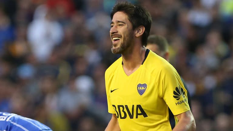 Pablo Pérez marcó por duplicado por primera vez desde que está en Boca