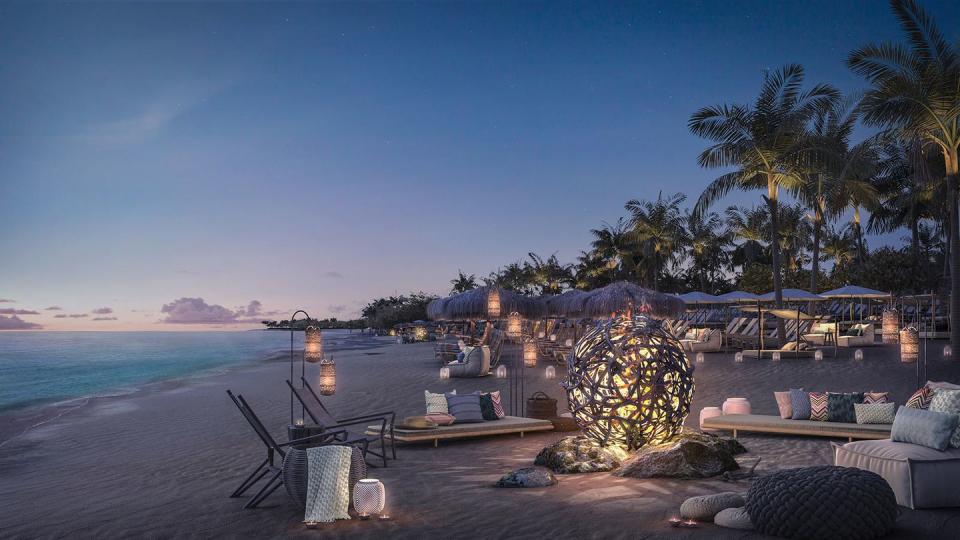 The Beach Club at Bimini will host guests on shore.