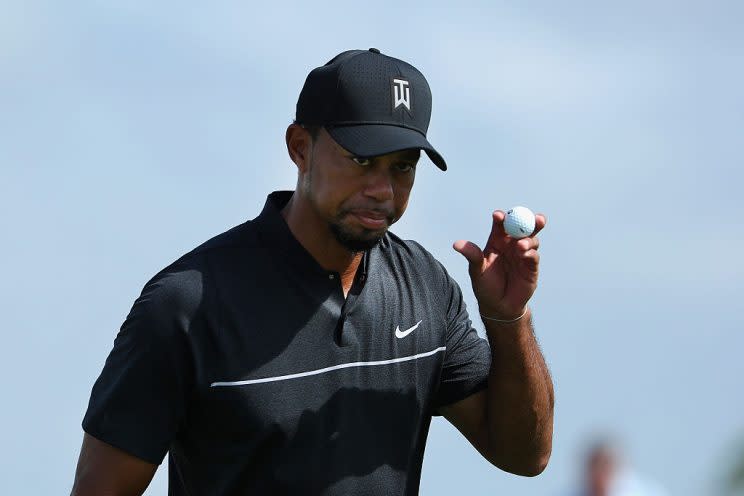 Tiger Woods returned to golf at the Hero World Challenge. (Getty)