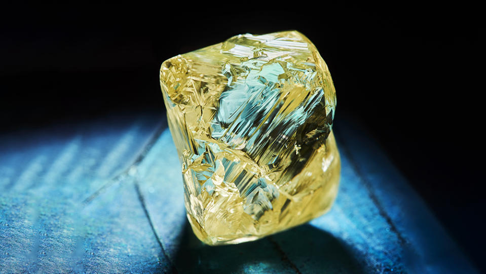 24.4-carat yellow rough diamond from Maison Mazerea