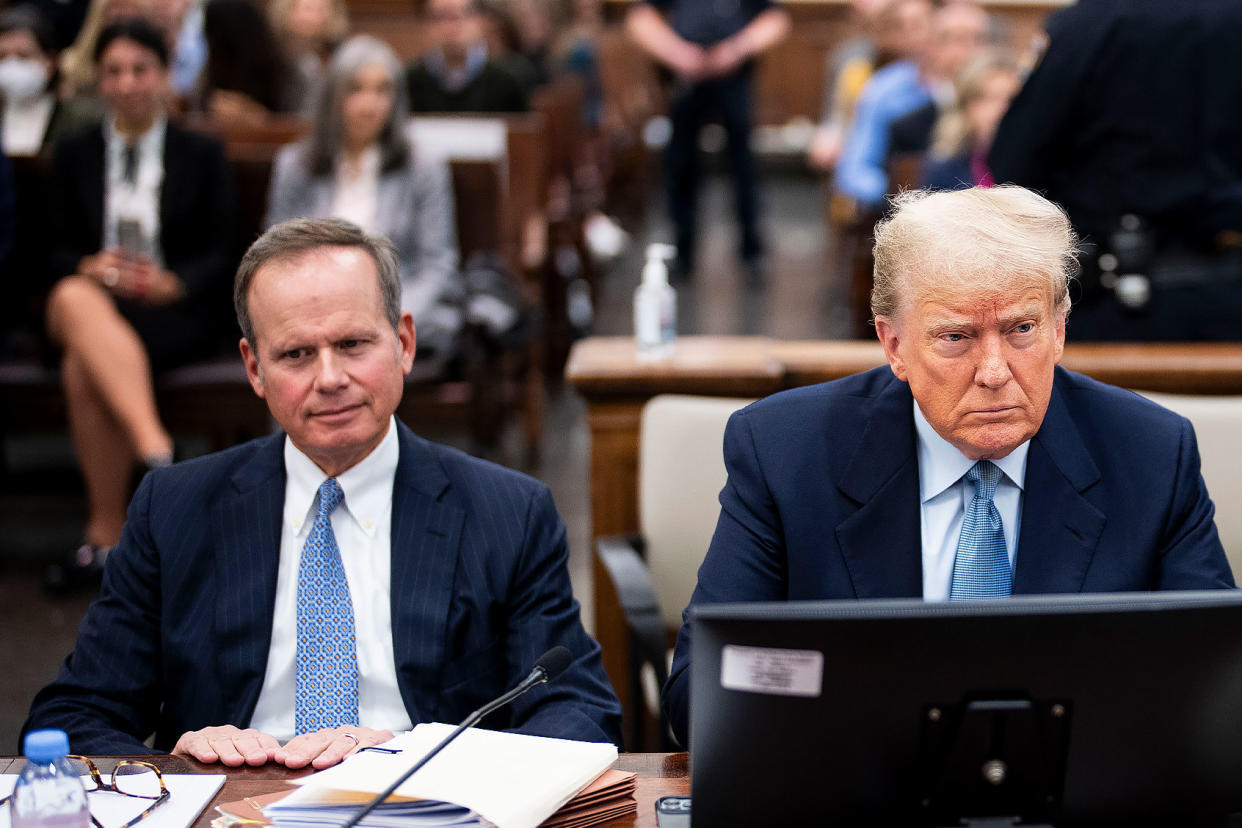 Chris Kise; Donald Trump Doug Mills-Pool/Getty Images
