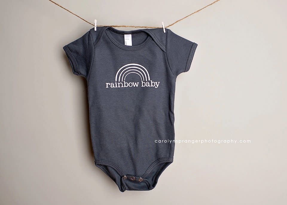 $22, <a href="https://www.etsy.com/listing/224942889/rainbow-baby-one-piece-or-tee-pick-your" target="_blank">CarolynSpranger</a>