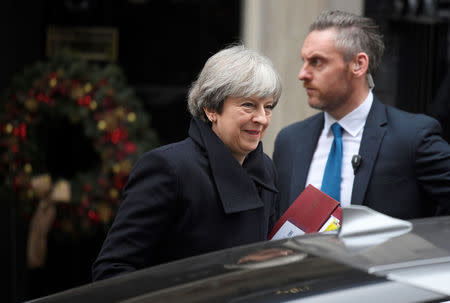 Britain's Prime Minister Theresa May leaves 10 Downing Street, London, December 6, 2017. REUTERS/Toby Melville