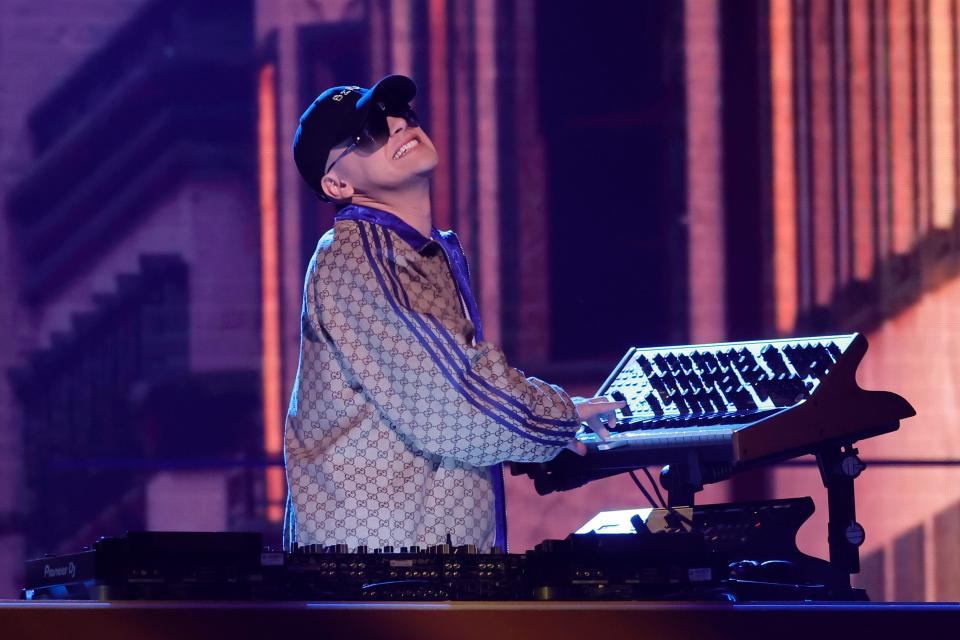 Bizarrap performs onstage during The 24th Annual Latin Grammy Awards on November 16, 2023 in Seville, Spain.