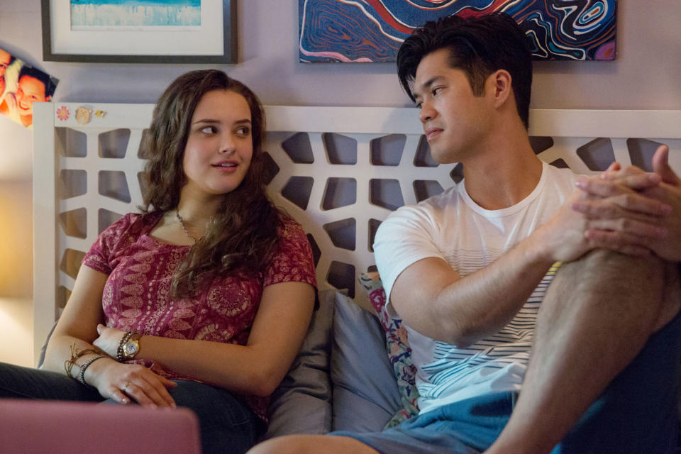 Katherine Langford and Ross Butler on "13 Reasons Why"