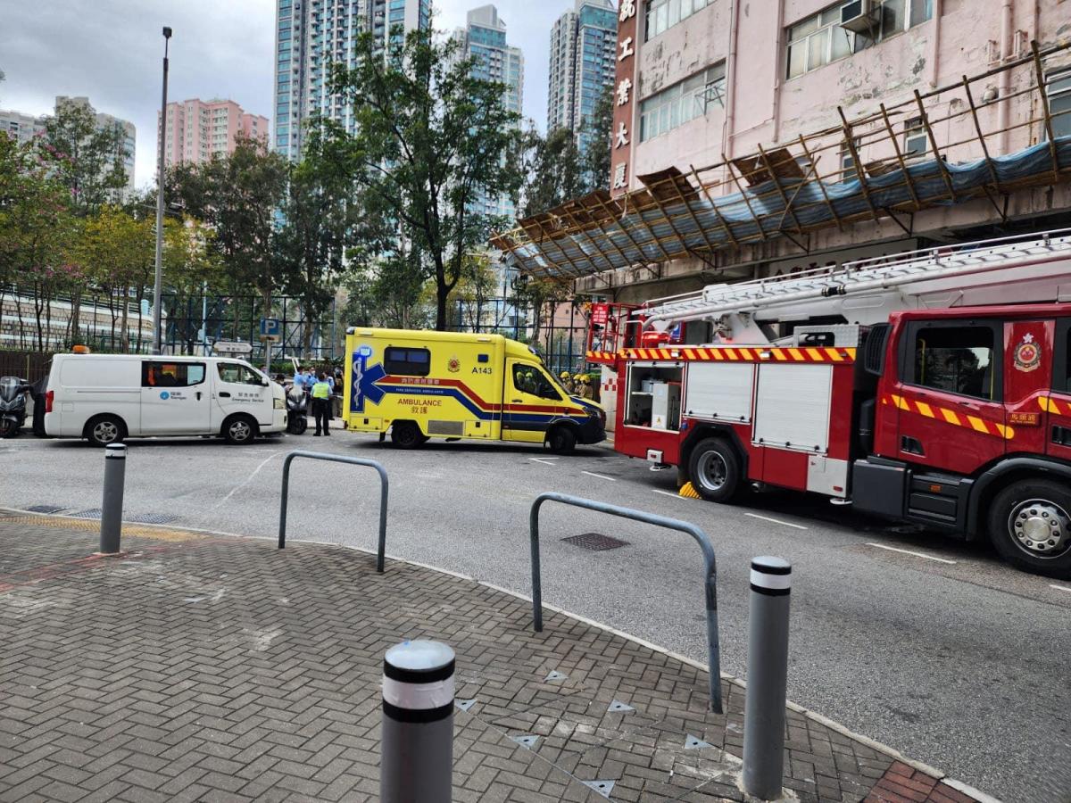 Male worker in San Po Kong was sent to hospital with burns due to explosion and suspected cable drilling