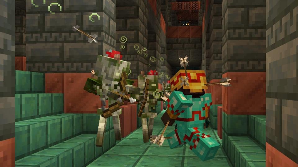 Minecraft’s Tricky Trials update, which is included with the PS5 version, brought new enemies to the game on June 13 (Minecraft)