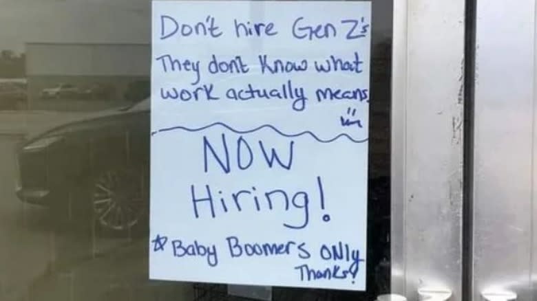 dollar tree discriminatory hiring sign