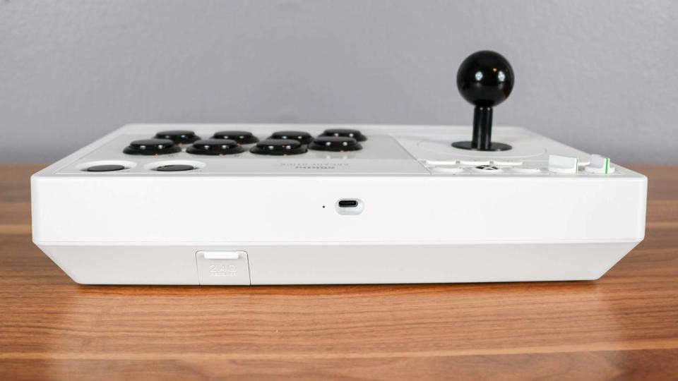 The USB-C port on the 8BitDo Arcade Stick for Xbox