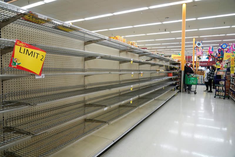 FILE PHOTO: Winter weather caused food and water shortage in Houston