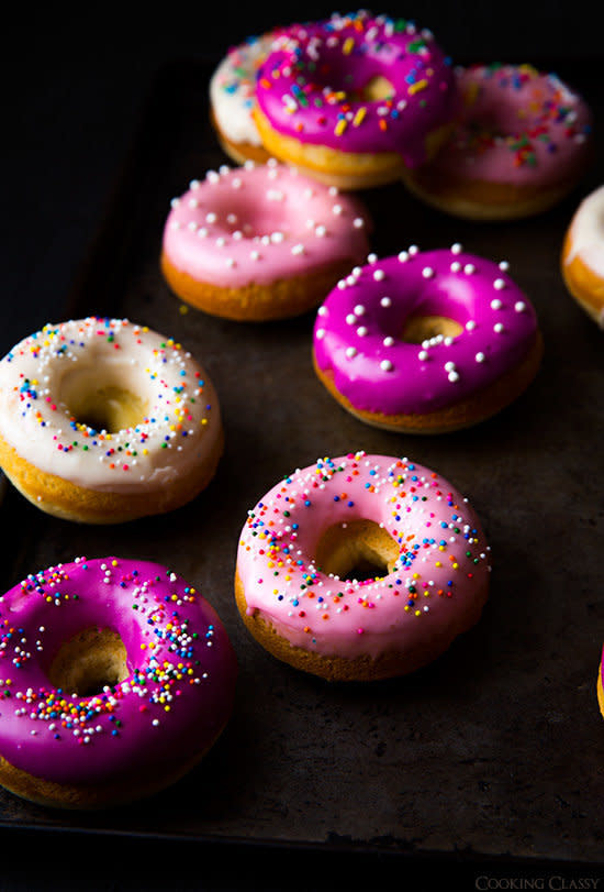 <strong>Get the <a href="http://www.cookingclassy.com/2014/02/baked-vanilla-bean-doughnuts/" target="_blank">Baked Vanilla Bean Doughnuts recipe</a> from Cooking Classy</strong>