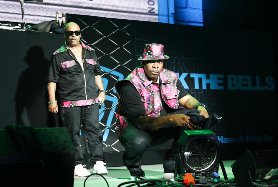Spliff Star and Busta Rhymes perform at 