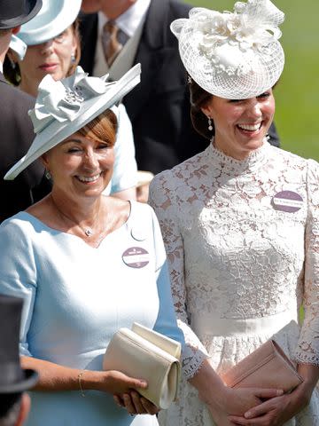 <p>Max Mumby/Indigo/Getty</p> Kate Middleton and Carole Middleton at the Royal Ascot in June 2017.