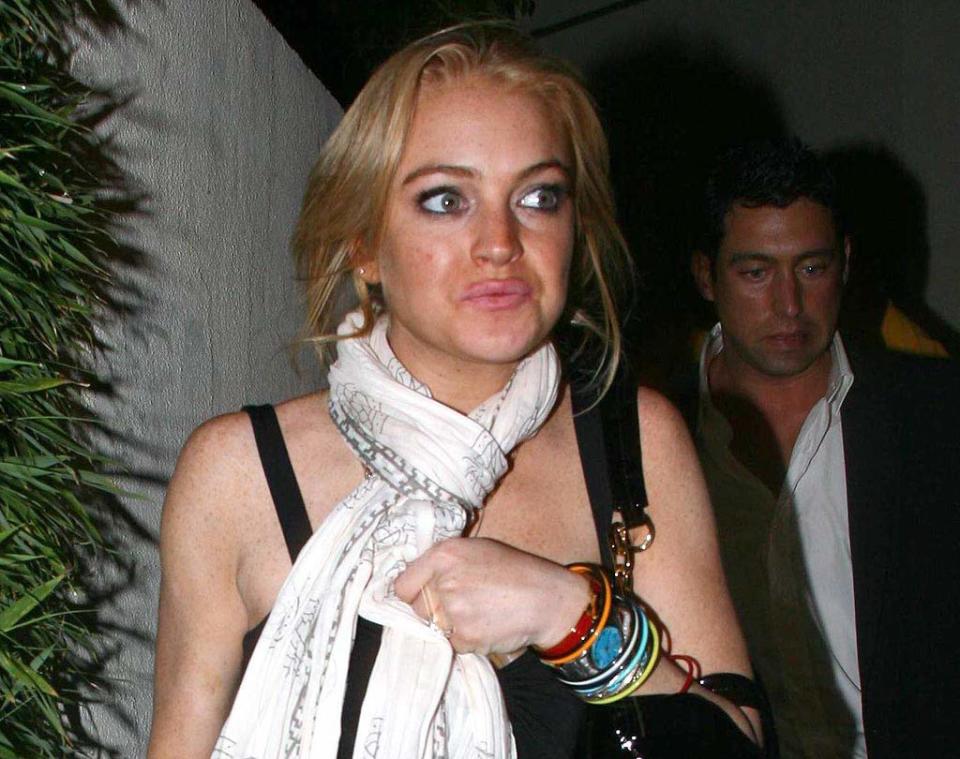 Lohan L BeforeDUI Crash