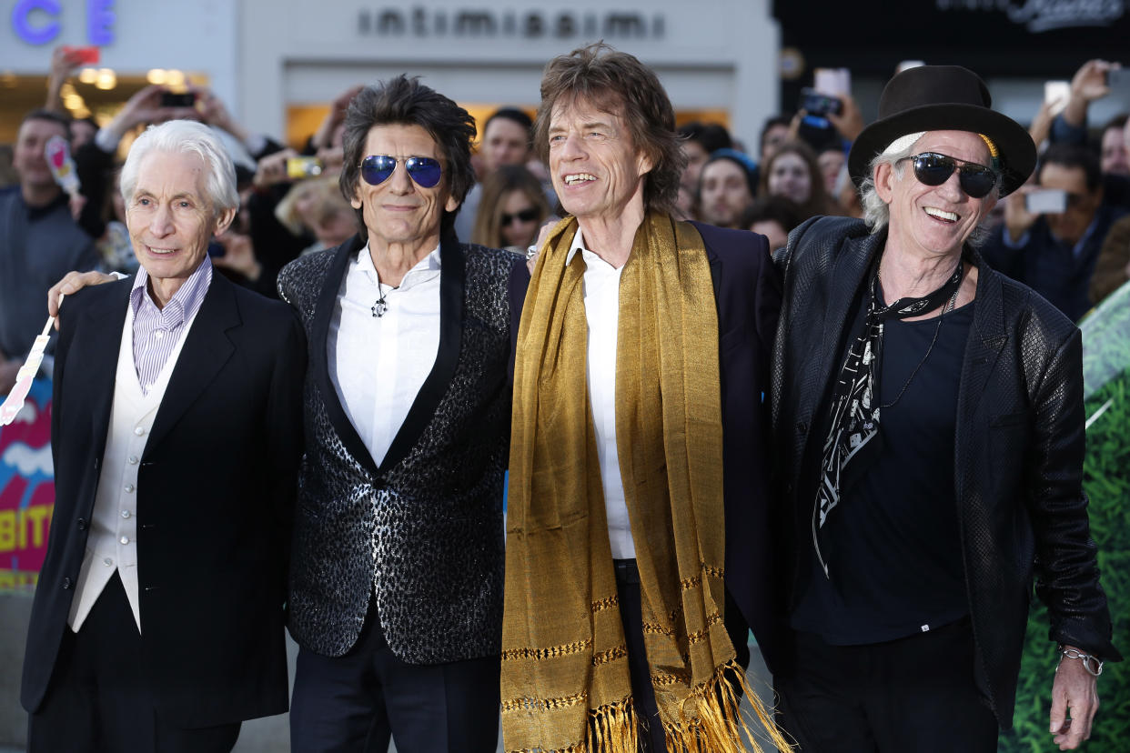 Charlie Watts, Ronnie Wood, Mick Jagger and Keith Richards in London in 2016. (Photo: REUTERS/Luke MacGregor TPX)
