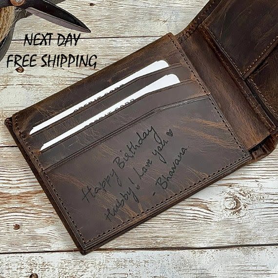 12) Engraved Wallet