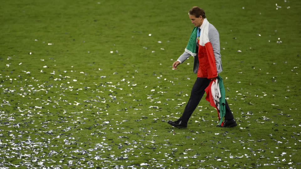 Mancini won Euro 2020 with Italy.  - John Sibley/Pool/Getty Images