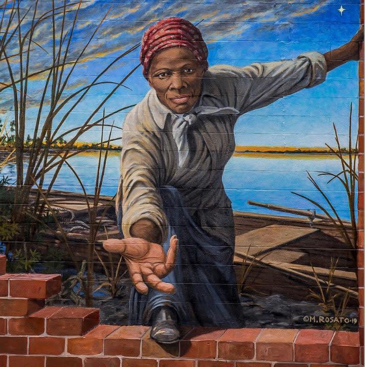 Portrait of Harriet Tubman at the Maryland Tourist Office