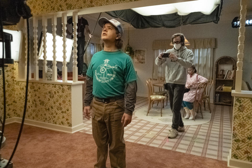 Gaten Matarazzo, Matt Duffer and Priah Ferguson