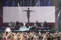 <p>Ariana Grande sent her fans into raptures when she took to the stage in Manchester. (Getty) </p>