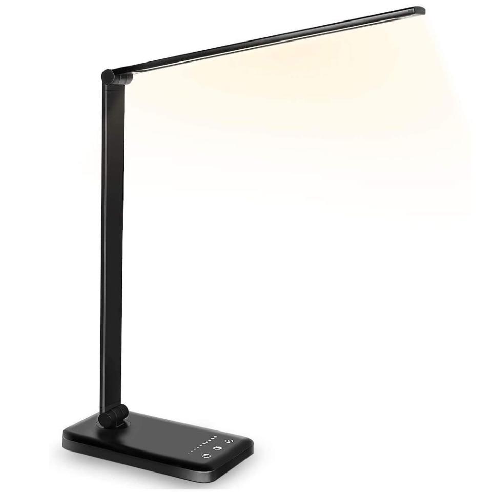 2) LED Desk Lamp with USB Charging Port