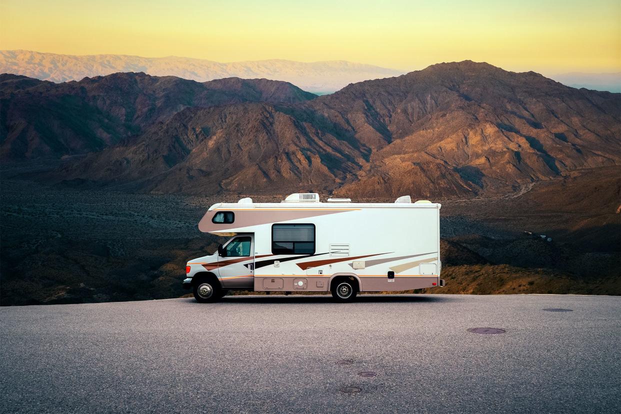 RV in the desert