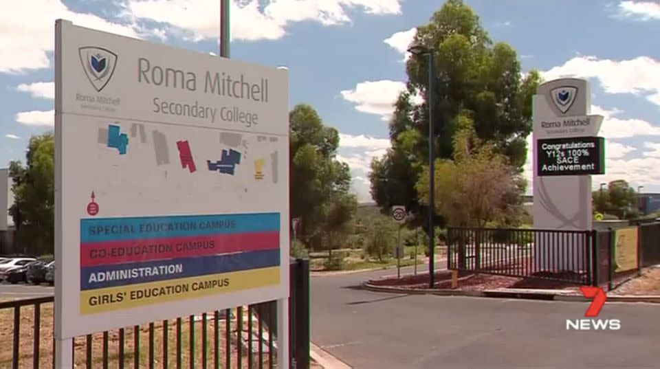 Six students were hospitalised after inhaling a mystery substance. Source: 7 News