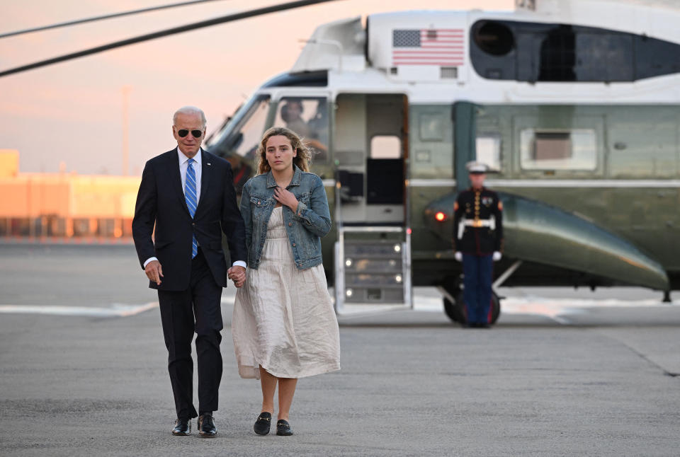 Joe Biden, Finnegan Biden (Mandel Ngan / AFP via Getty Images)