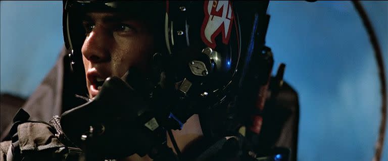 Tom Cruise como "Maverick" en Top Gun