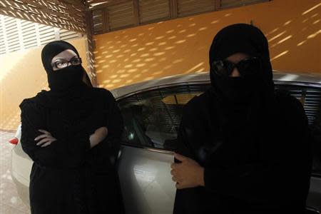 Female Saudi motorists speak to the media after driving their vehicles in defiance of the ban on driving in Riyadh June 22, 2011. REUTERS/Fahad Shadeed