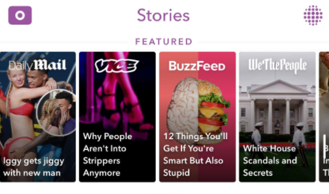 Snapchat Discover page