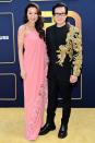 <p><em>Everything Everywhere All at Once</em> stars Michelle Yeoh and Ke Huy Quan pose together at Gold House's Inaugural Gold Gala: A New Gold Age at Vibiana in L.A. on May 21.</p>