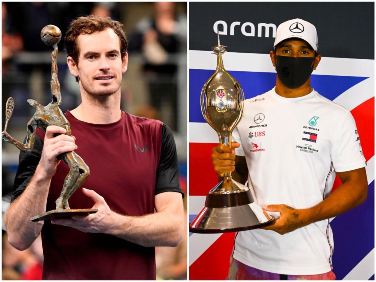 Andy Murray and Lewis Hamilton (Getty Images)