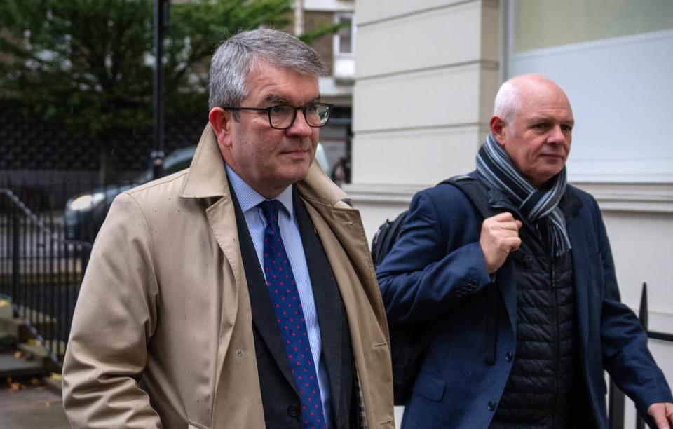 Former chair of the National Police Chiefs’ Council (NPCC) Martin Hewitt arriving at the UK Covid-19 Inquiry today (Getty Images)