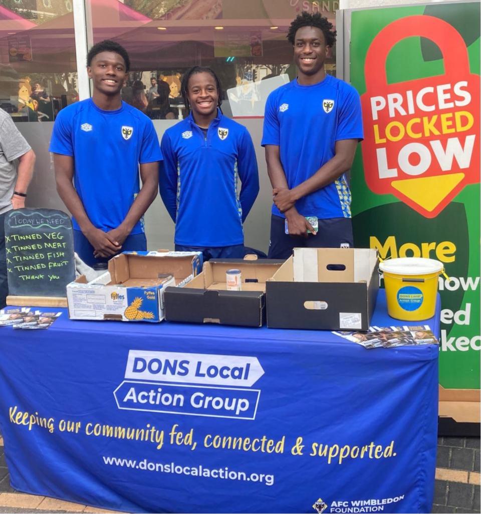 Wimbledon are teaching players with skills away from the pitch (AFC Wimbledon)