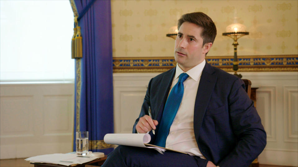 Axios U.S. political reporter Jonathan Swan has gone viral after his interview with President of the United States Donald J. Trump. Photo: HBO          