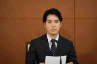 Japan's Princess Mako and her husband Kei Komuro address a news conference in Tokyo