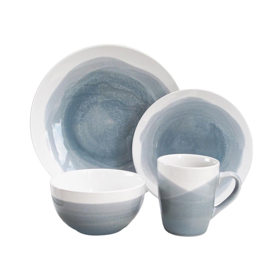 Better Homes & Gardens Brushstroke 16 Piece Dinnerware Set (Photo: Walmart)