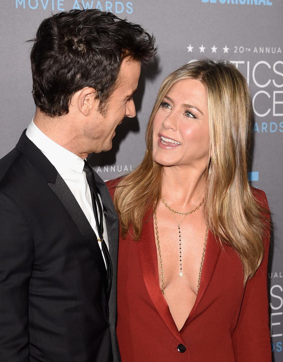 Jennifer Aniston and Justin Theroux Critics Choice Movie Awards 2015