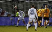 Britain Football Soccer - Cambridge United v Leeds United - FA Cup Third Round - Cambs Glass Stadium - 9/1/17 Leeds' Alex Mowatt scores their second goal Reuters / Darren Staples Livepic