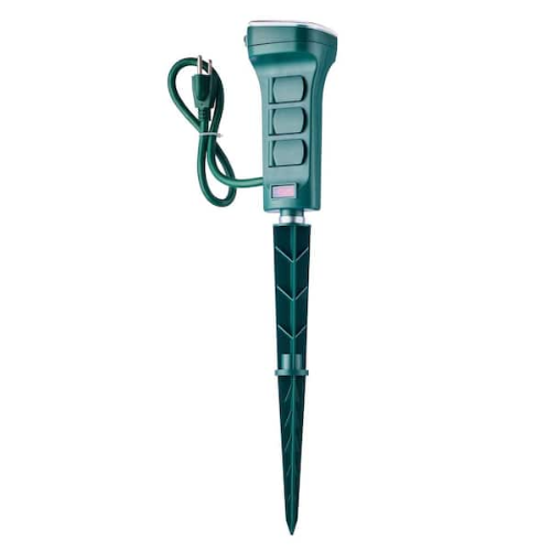 Defiant Smart Outdoor 6 Outlet Power Stake Powered by Hubspace