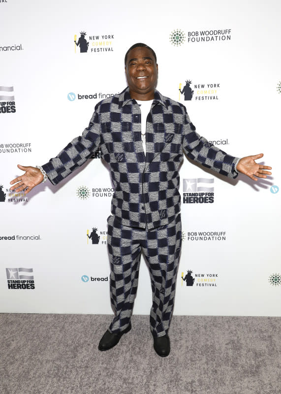 Tracy Morgan attends the 17th Annual Stand Up For Heroes Benefit presented by Bob Woodruff Foundation and New York Comedy Festival at David Geffen Hall on Nov. 06, 2023.<p>Mike Coppola/Getty Images</p>