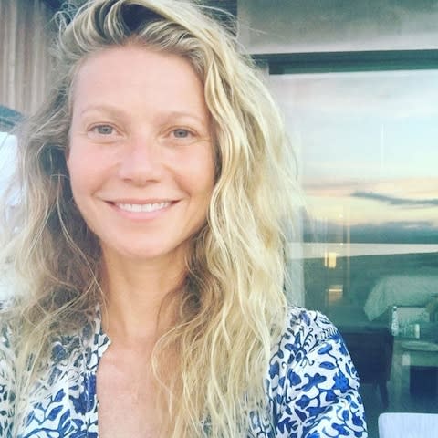 Gwyneth Paltrow went make-up free for her 44th birthday