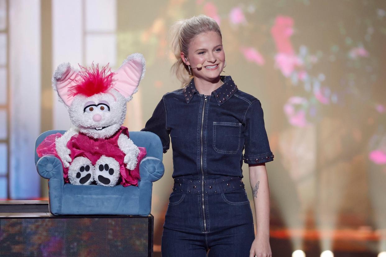 Oklahoma City singer, songwriter and ventriloquist Darci Lynne performs on the new NBC series "America's Got Talent: Fantasy League."
