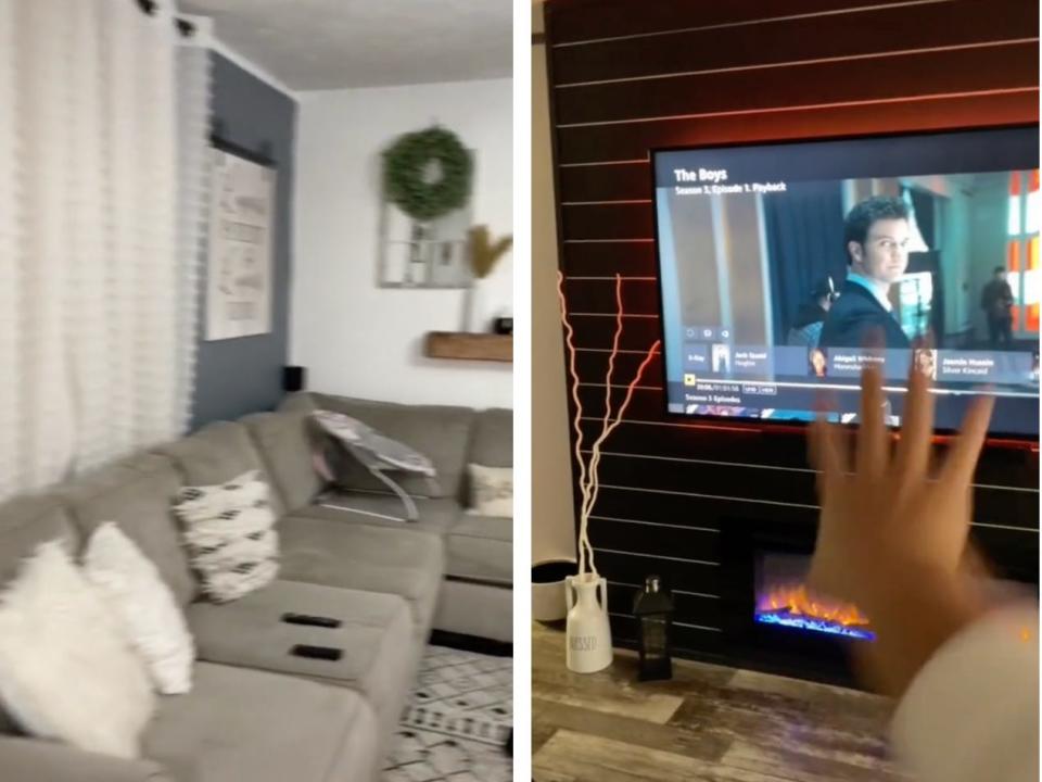 Lautner's living room