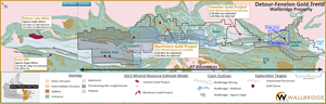 Wallbridge’s Detour-Fenelon Gold Trend land package