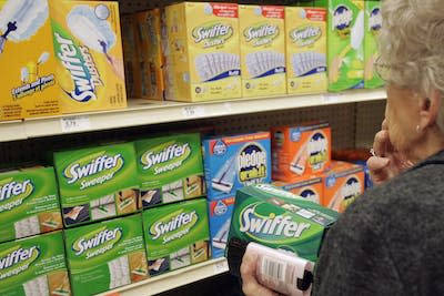 Procter & Gamble’s Swiffer duster emerged through company employees collaborating with people beyond the company. (AP Photo/Nati Harnik, FILE)