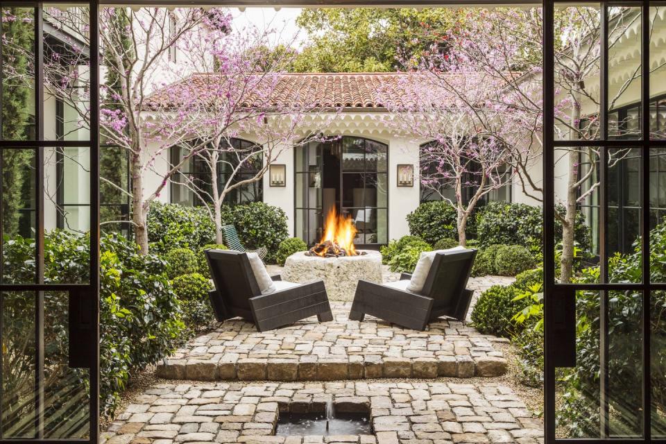 patio ideas backyard scott shrader los angeles firepit