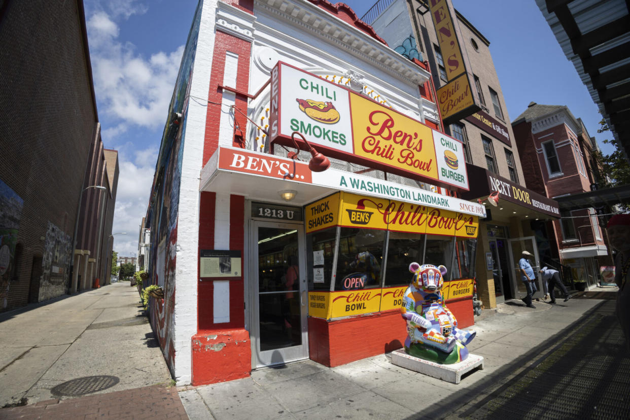 Ben's Chili Bowl on a sunny day